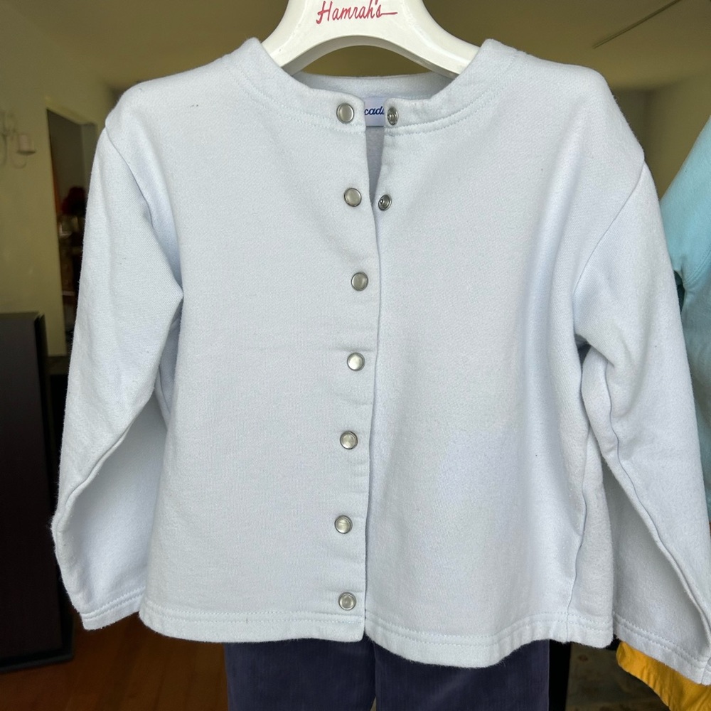 Jacadi Light Gray Button Down Kids Shirt
